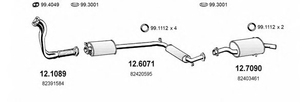 ASSO ART0694 Exhaust System